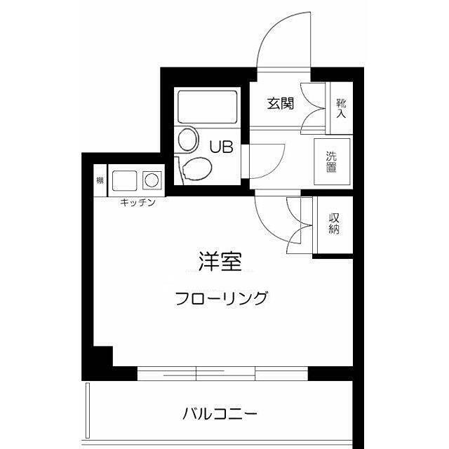 ライオンズマンシヨン蒲田第2(ワンルーム/1階)の間取り写真