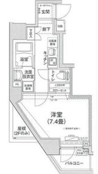 アイルプレミアム本駒込(1K/5階)の間取り写真