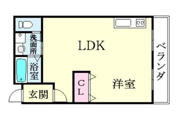 FOREST山崎 1F(1LDK/1階)の間取り写真