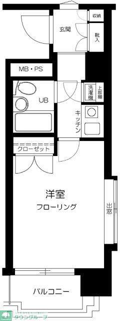 アート・イン巣鴨(1K/3階)の間取り写真