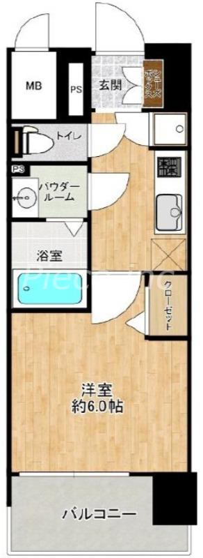 レジュールアッシュ都島BREEZE(1K/5階)の間取り写真