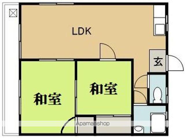水町コーポ(2LDK/1階)の間取り写真