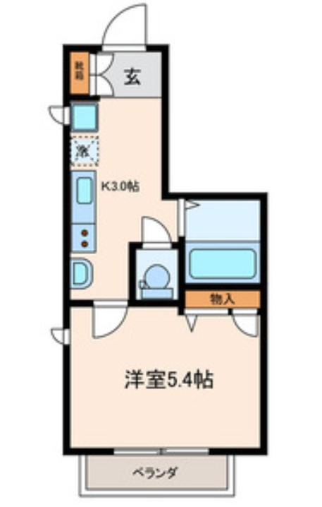 Y`S TERRACE(1K/3階)の間取り写真