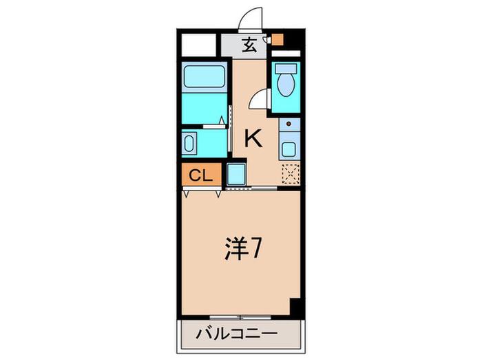 ENUZ 45(1K/1階)の間取り写真
