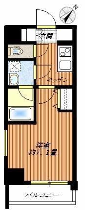 アイルグランデ横浜サウス(1K/7階)の間取り写真