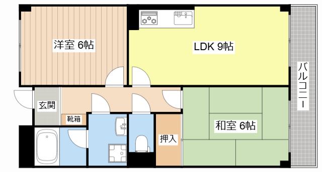 NEO MILLENNIUM(2LDK/1階)の間取り写真