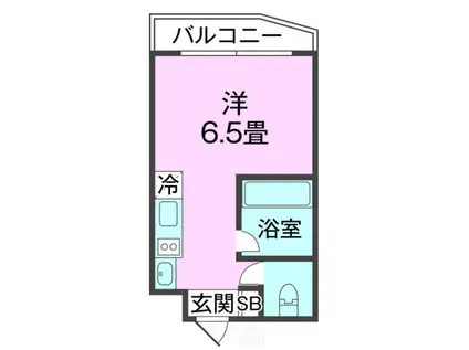 沖縄都市モノレール 旭橋駅 徒歩9分 6階建 築7年(ワンルーム/3階)の間取り写真