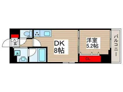 ステラシャトー柴又(1DK/3階)の間取り写真