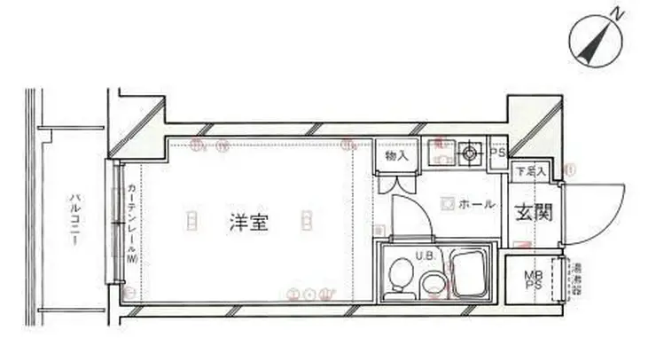 ロータリーライフ石川町 2階階 間取り