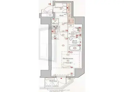 AZEST横濱大通公園(ワンルーム/2階)の間取り写真