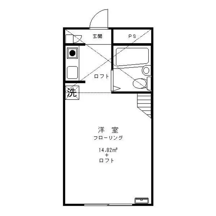 クレドハイツ矢向 1階階 間取り