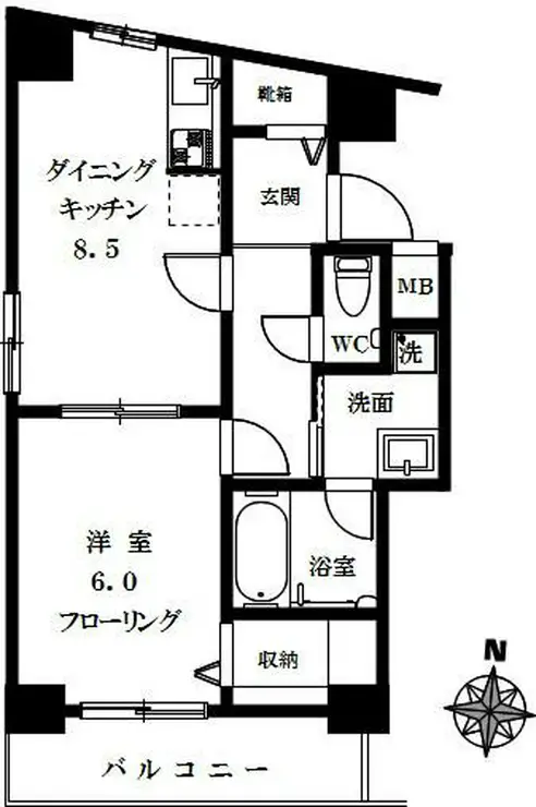 ドゥマン・ドミール 9階階 間取り