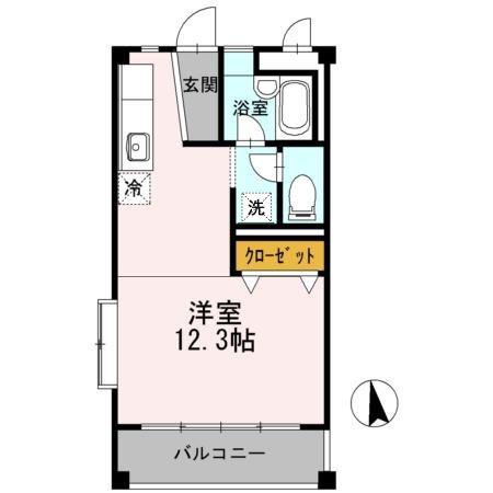 FKビル(ワンルーム/3階)の間取り写真