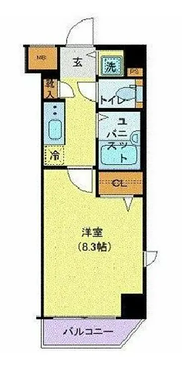 アヴァンツァーレ巣鴨 3階階 間取り