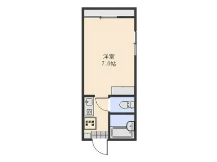 フルール豊成(1K/2階)の間取り写真