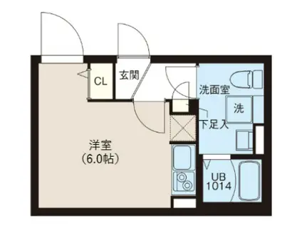 レピュア早稲田レジデンスII(ワンルーム/2階)の間取り写真