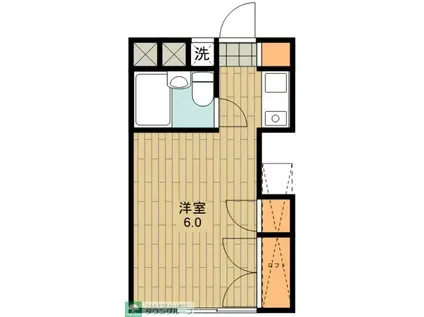 拝島ハイツ(1K/2階)の間取り写真