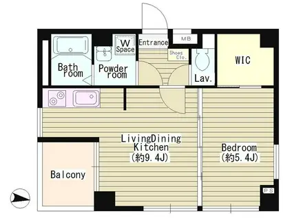 IL RISO(1LDK/3階)の間取り写真
