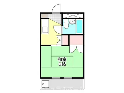 サンライフ堂坂 A(1K/2階)の間取り写真