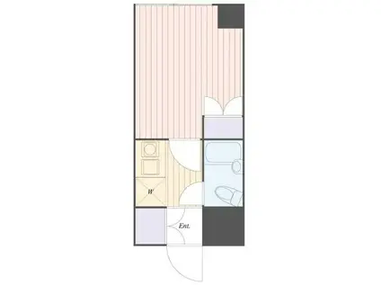 ステージファースト武蔵小山(1K/1階)の間取り写真