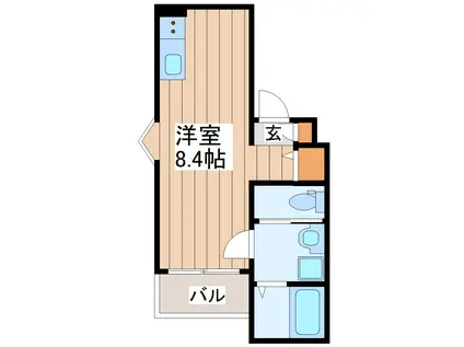 REGALEST ADVANCE 太子堂駅(ワンルーム/1階)の間取り写真