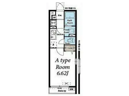 リブリ・草加西町(1K/3階)の間取り写真