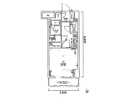 スカイコート本郷東大前壱番館(1K/2階)の間取り写真