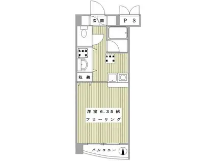 オリーブウェイ(1K/3階)の間取り写真