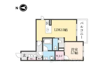 シャーメゾンSAITO(1LDK/3階)の間取り写真