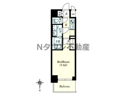 S-RESIDENCE名駅ノースII(1K/6階)の間取り写真