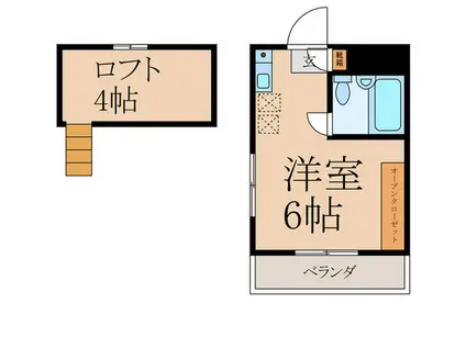 サンパレスI東伏見(ワンルーム/1階)の間取り写真