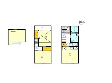 LUMINOUS幸(2DK/1階)の間取り写真