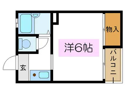 MTハイツ(1K/3階)の間取り写真