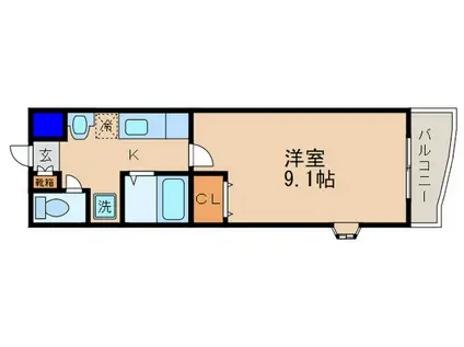 LUMIERE(1K/1階)の間取り写真