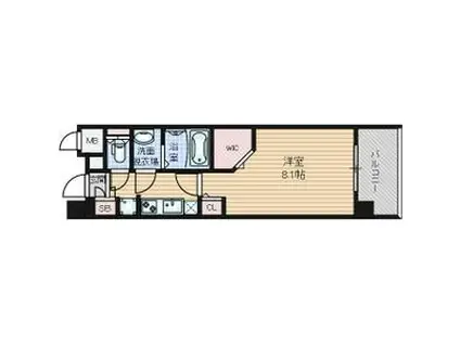 パルティール千種アネックス(1K/11階)の間取り写真