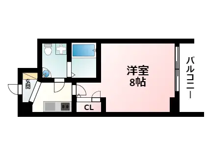 SEST新大阪(1K/6階)の間取り写真