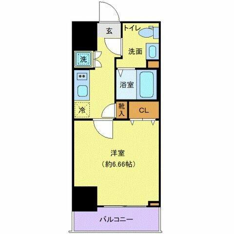 ハウスセゾン新板橋(1K/7階)の間取り写真