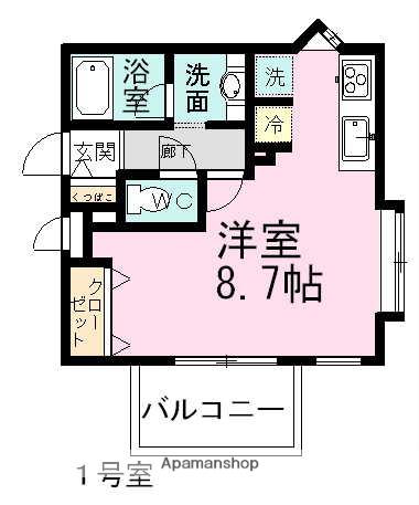 ラ・フォレ25(ワンルーム/3階)の間取り写真