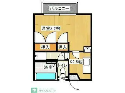 SHIBAZAKI BUILD II(1K/3階)の間取り写真