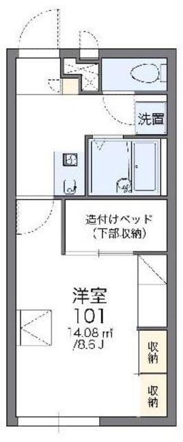 レオパレスソレアード(1K/2階)の間取り写真