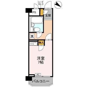 甲南クローバーハウス(ワンルーム/4階)の間取り写真