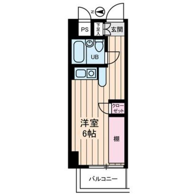 インディビレッジ(ワンルーム/5階)の間取り写真