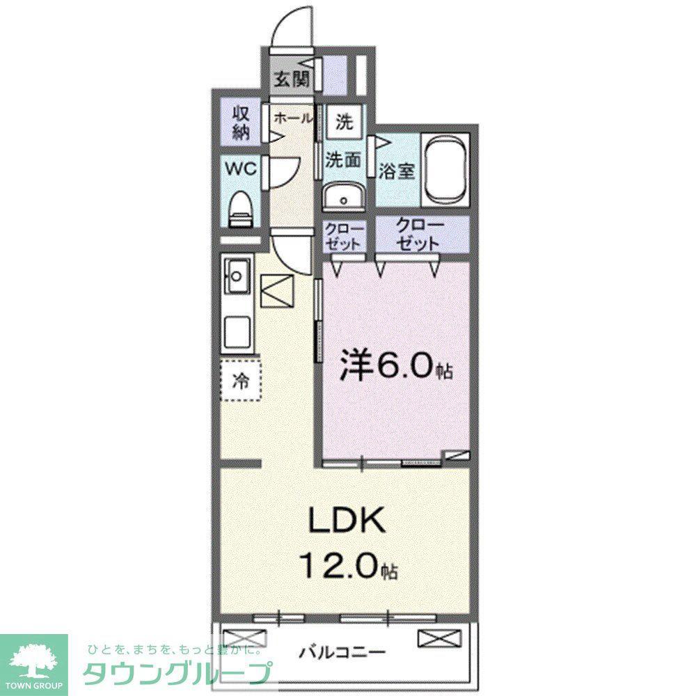 コスモステラス イースト(1LDK/1階)の間取り写真