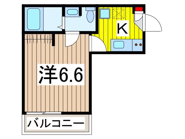 アイクル西川口(1K/2階)の間取り写真