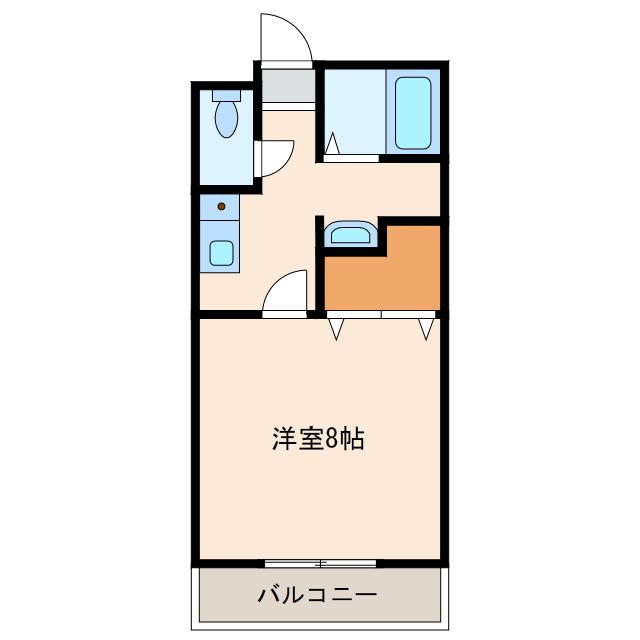 アルフィスタ ウノ(1K/2階)の間取り写真