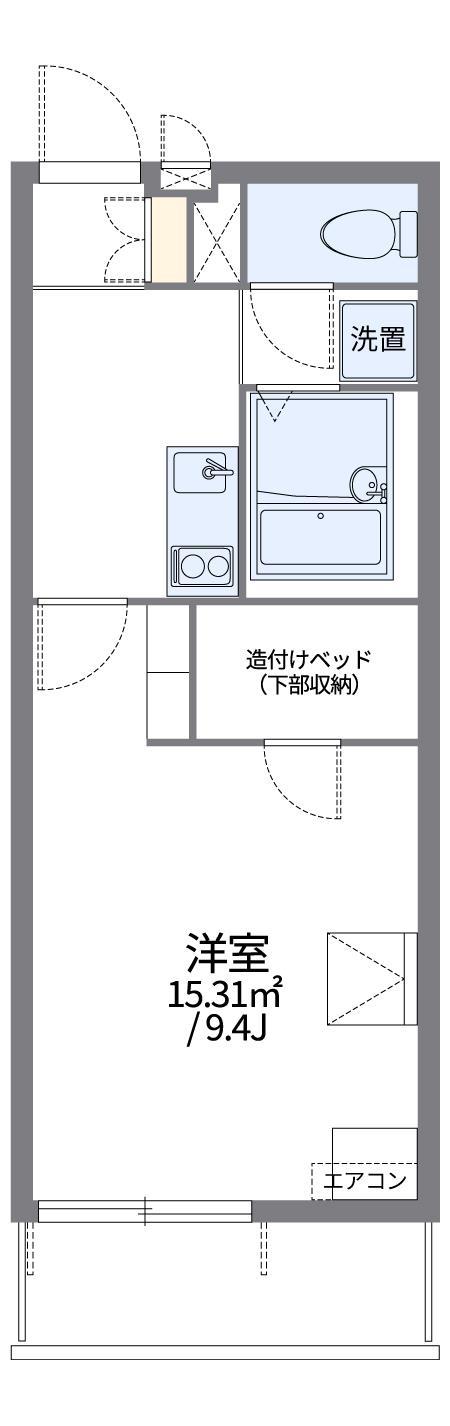 レオパレス空港通II(1K/3階)の間取り写真
