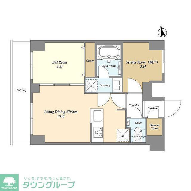 AUGUSTA RESIDENCE大森(1SLDK/8階)の間取り写真