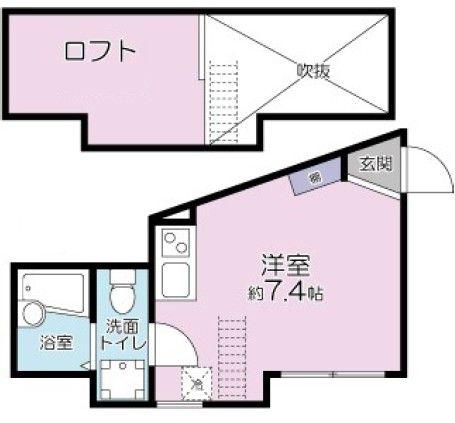 グランツ東武練馬(ワンルーム/2階)の間取り写真