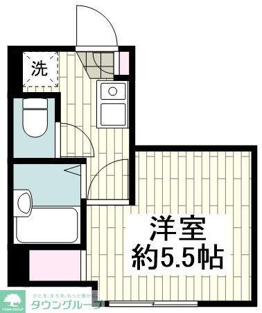 ルークス蒲田II(1K/3階)の間取り写真
