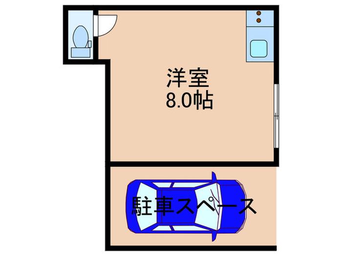 CAPITAL HILL(ワンルーム/1階)の間取り写真